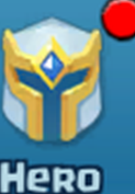Heroes button from the game